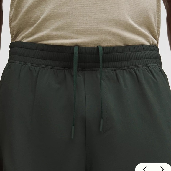 Lululemon Pace Breaker Short 7" Linerless Rainforest Green size large - Picture 6 of 9